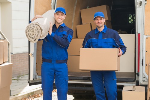 Van loaded for a local move in Customhouse